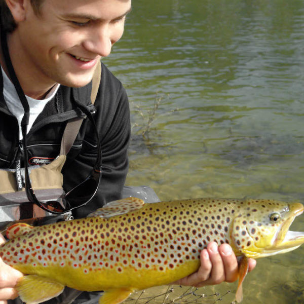 Person holding a fish